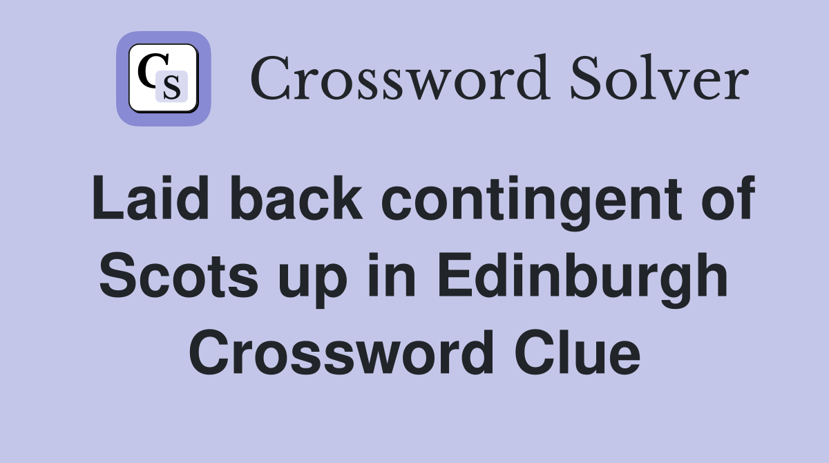 scots yachtsman crossword clue